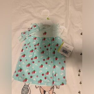 NTW LITTLE ME 3 months bodysuit dress with matching headband